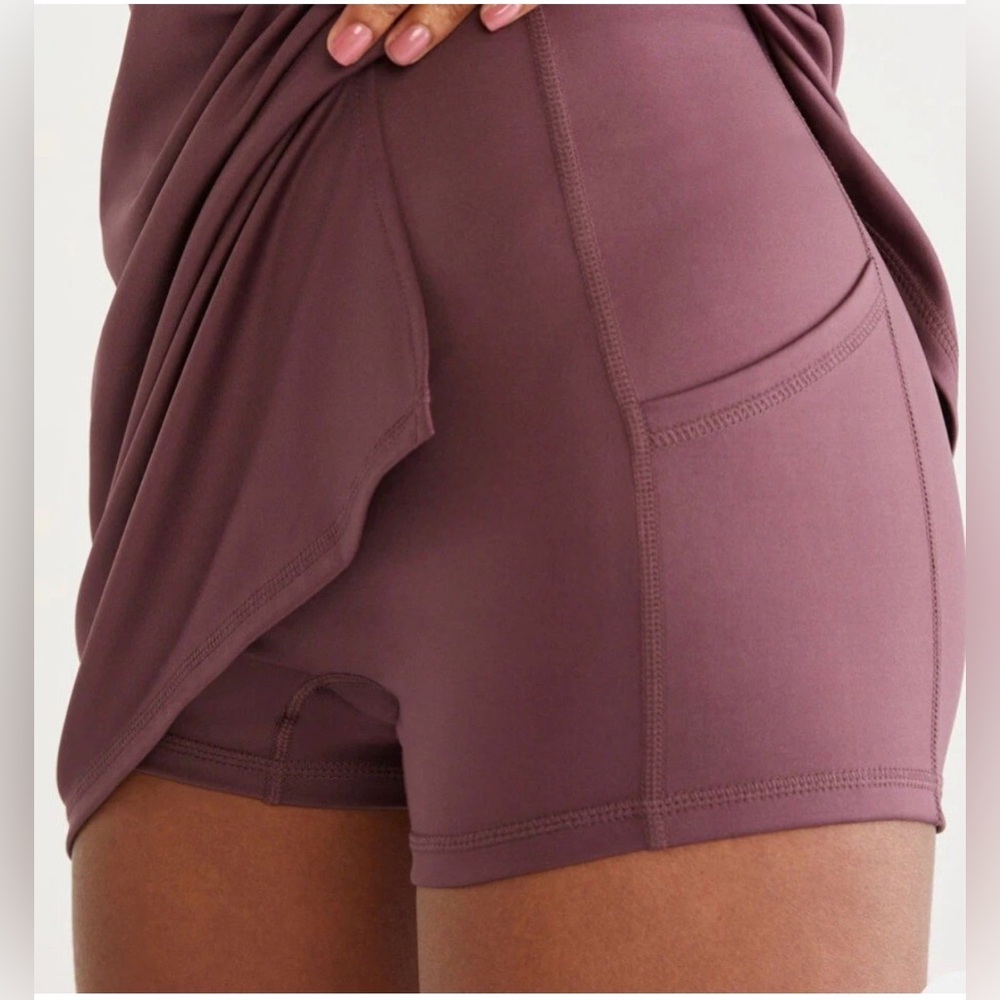 Aeropostale Flex Square Neck Athletic Dress Skort Purple Size XS